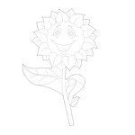 Figur "Sonnenblume - lachend"