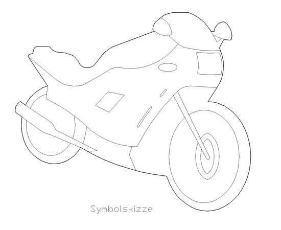 Figur "Motorrad"